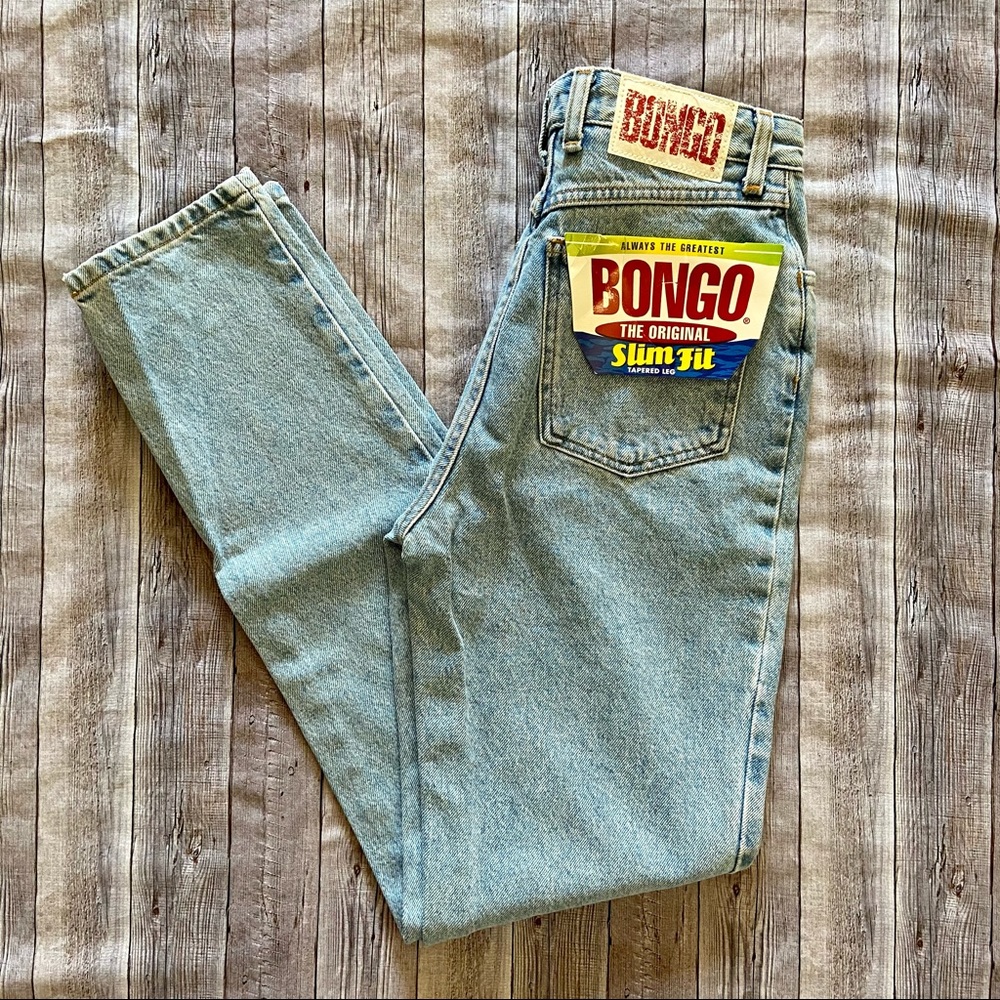 Bongo Lightwash Denim| Tapered Mom Jeans| Size 7